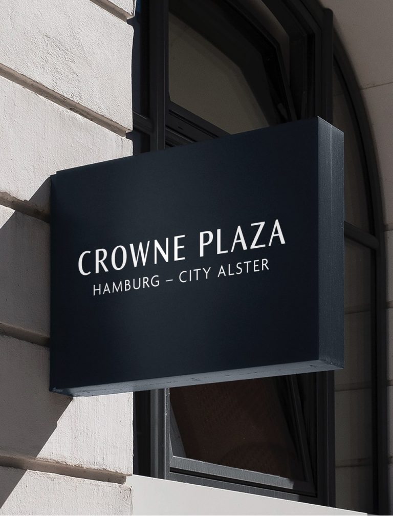 Crowne sign small